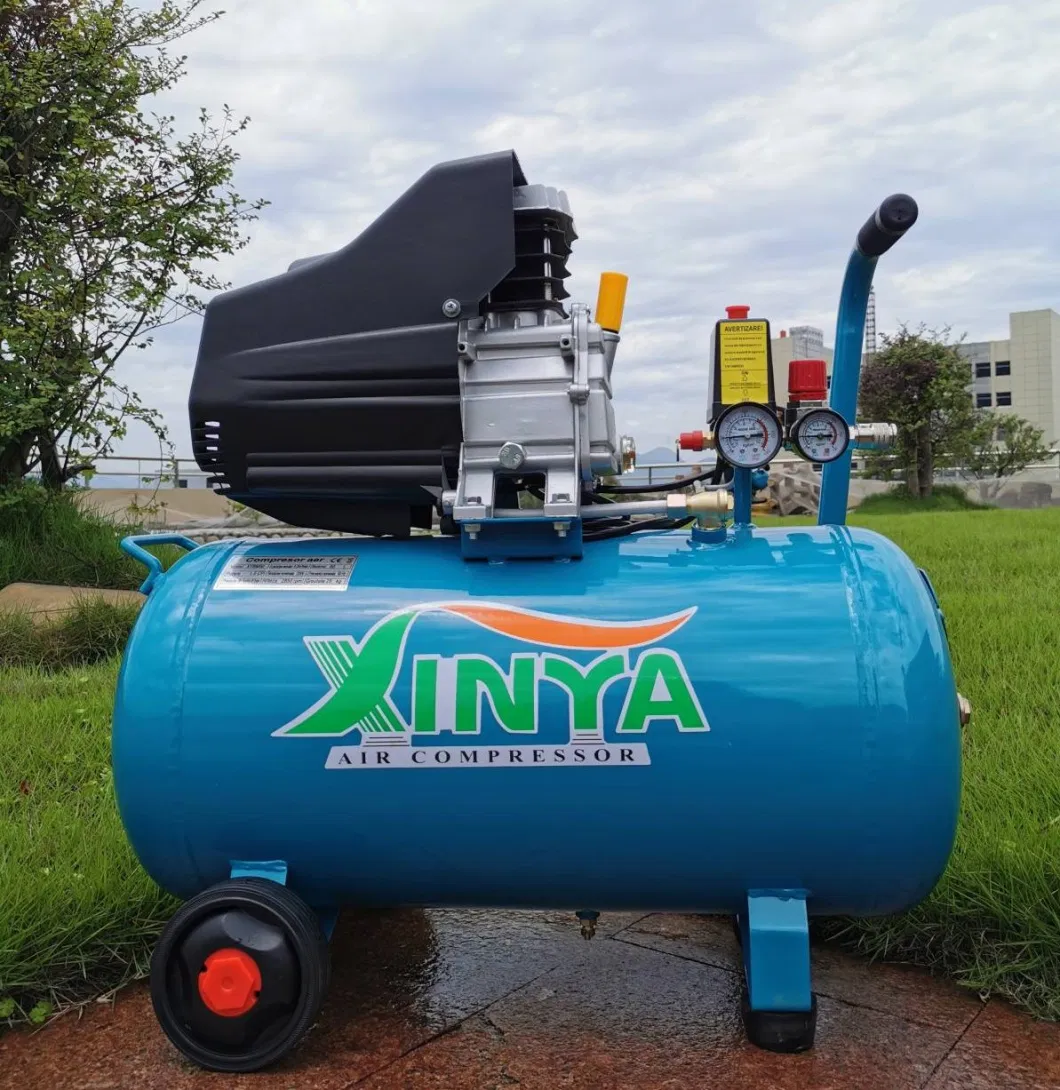 Xinya 50L 8bar 47mm Cylinder Small Size Reciprocating Direct Driven Air Compressor