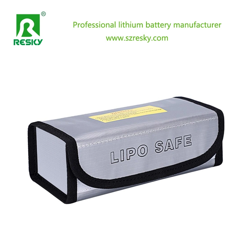 Waterproof Fireproof Lithium Ion Battery Safety Lipo Guard Bag Charging Safe Fiber Glass 185X75X60mm Fireproof Lithium Battery Case