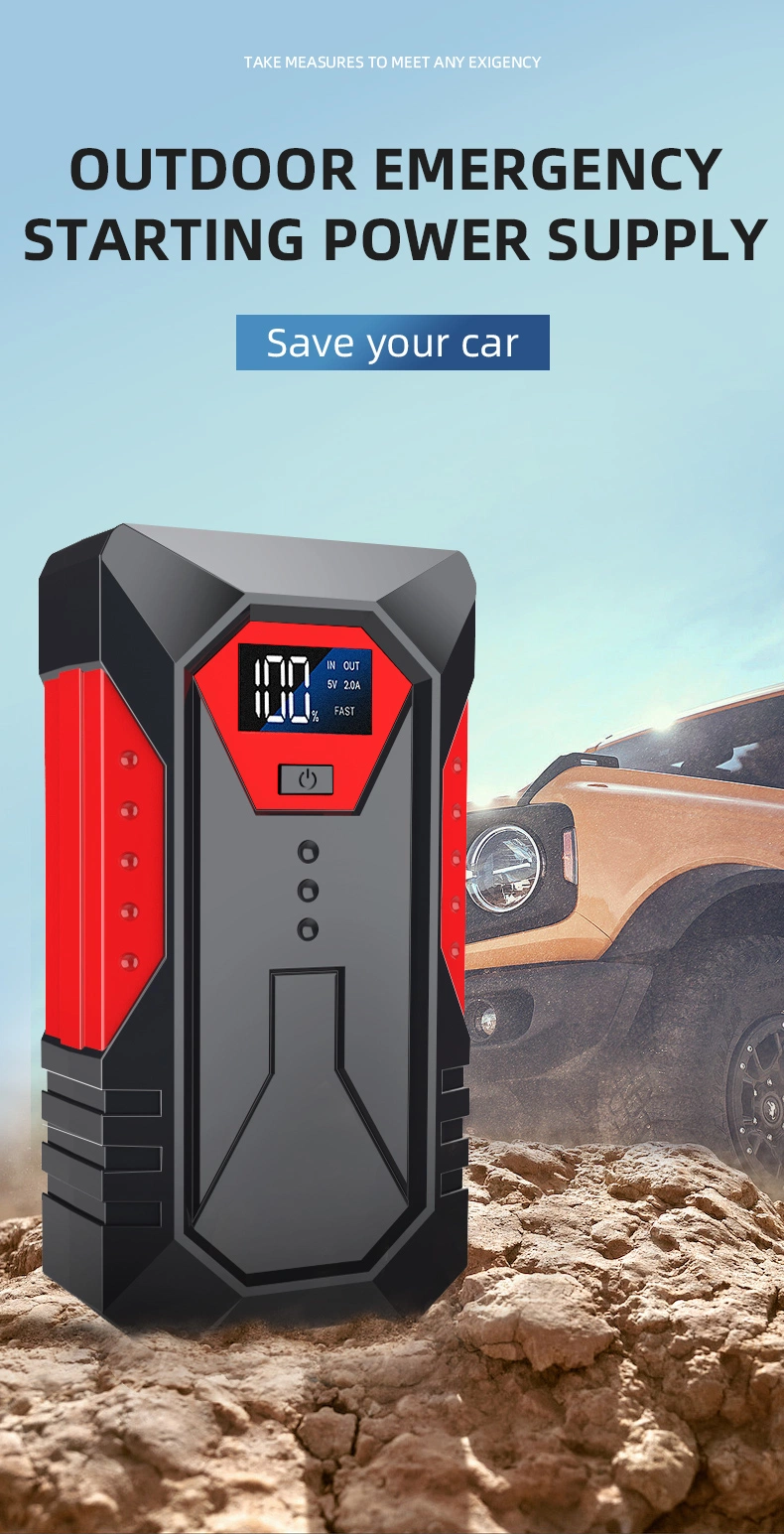 Fast Charge 800A High Power Car Bank and Air Pump Battery Jump Starter