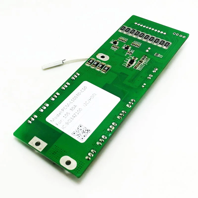 10s 30A PCM BMS for 36V 37V Li-ion/Lithium/ Li-Polymer 30V 32V LiFePO4 Battery Pack with Hdq, I2c Communication Protocol (PCM-L10S30-C50)