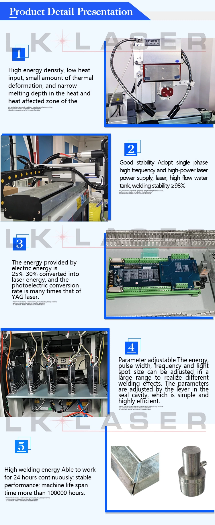 Lk Laser Optical Fiber Laser Welder Metal Laser Welding Machine Automatic Fiber Laser Welder Price