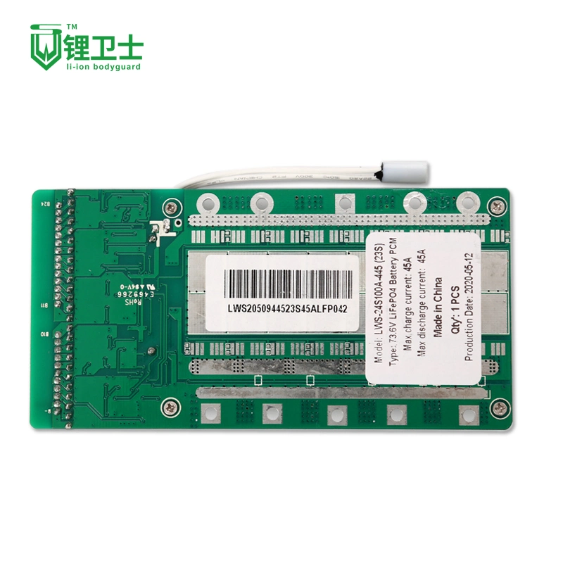 Lws 24s 70A Battery PCB Assembly Protection Board Packs Novation Circuit PCB LiFePO4 Battery BMS for Lithium Ion Battery Pack