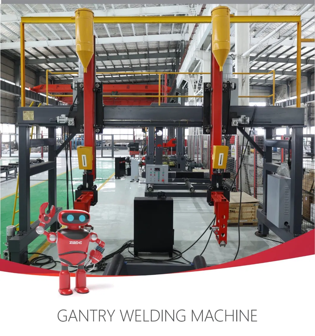 Zmde H/T/I Beam Assembling and Welding Machine in Gantry Type