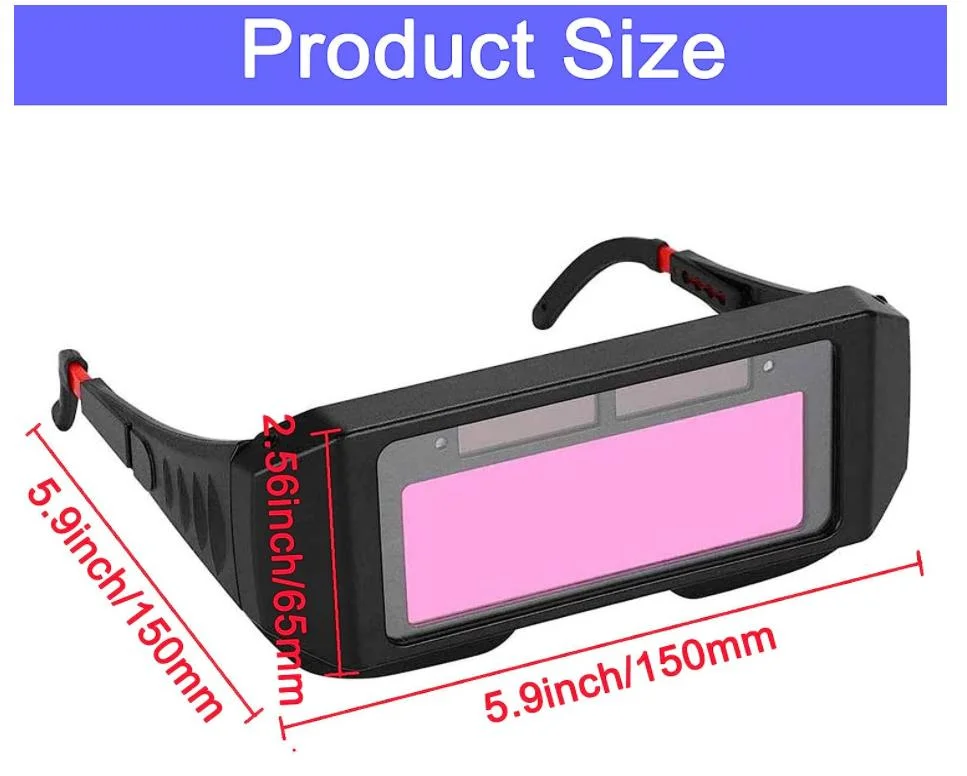 Solar Auto Darkening Welding Goggle Safety Protective Shade Autodarking Welding Glasses Lens, Eyes Glasses TIG MIG Anti Flog Anti Glare Goggles Welder