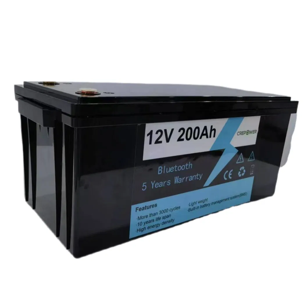 LiFePO4 China Manufacturer Replace AGM Gel 12.8V 200ah Solar Storage Car Battery