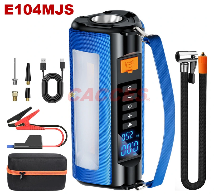 Portable Car Jump Starter with Air Compressor,1000A 10000mAh Battery Booster Pack(6L Gas/3L Diesel)150PSI Digital Tire Inflator,Car Pump Power Bank Outdoor Lamp