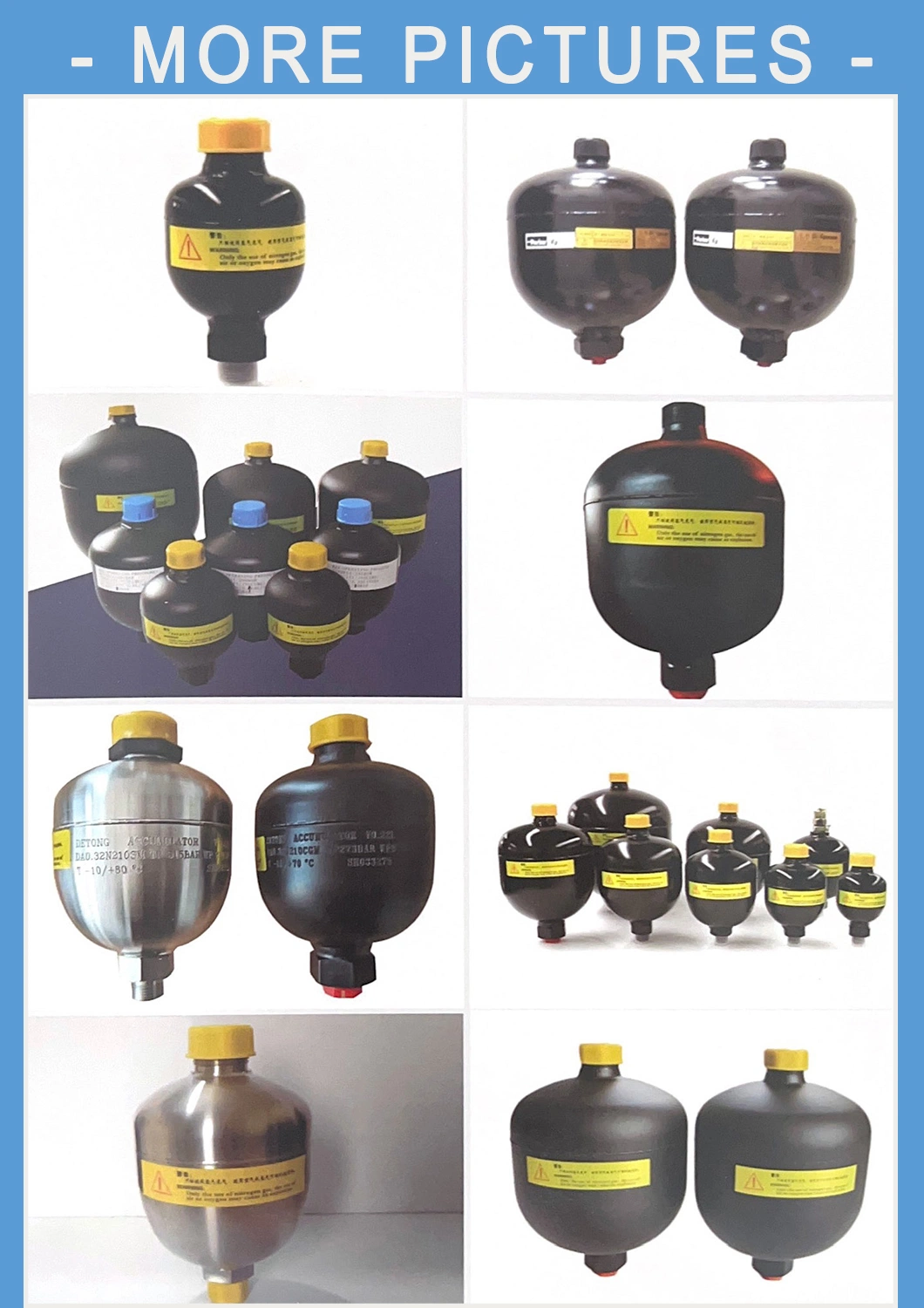 Carbon Steel Hydraulic Pressure Diaphragm Accumulator Original Low Pressure Diaphragm Accumulators