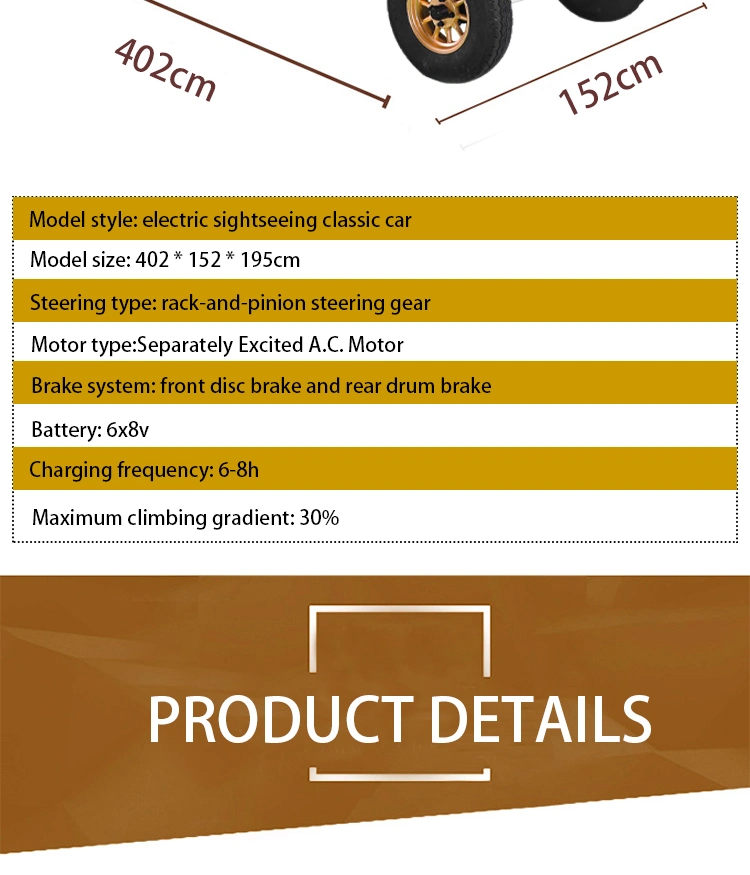 Lithium Battery Electric Model T Style Classic Car