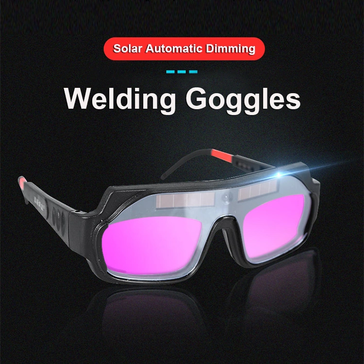 Rhk Custom Safety Industry Welding Cutting PP Eye Protective Auto Darkening Solar Black LCD Automatic PC Welding Goggles Glasses