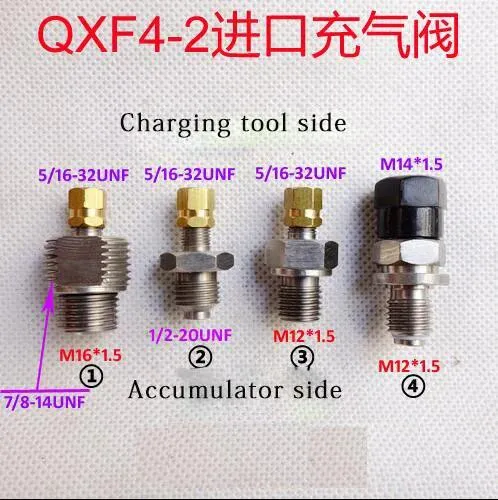 Qxf4-2 Accumulator Charging Valve Nitrogen Valve for Nxq Type 5/16-32unf