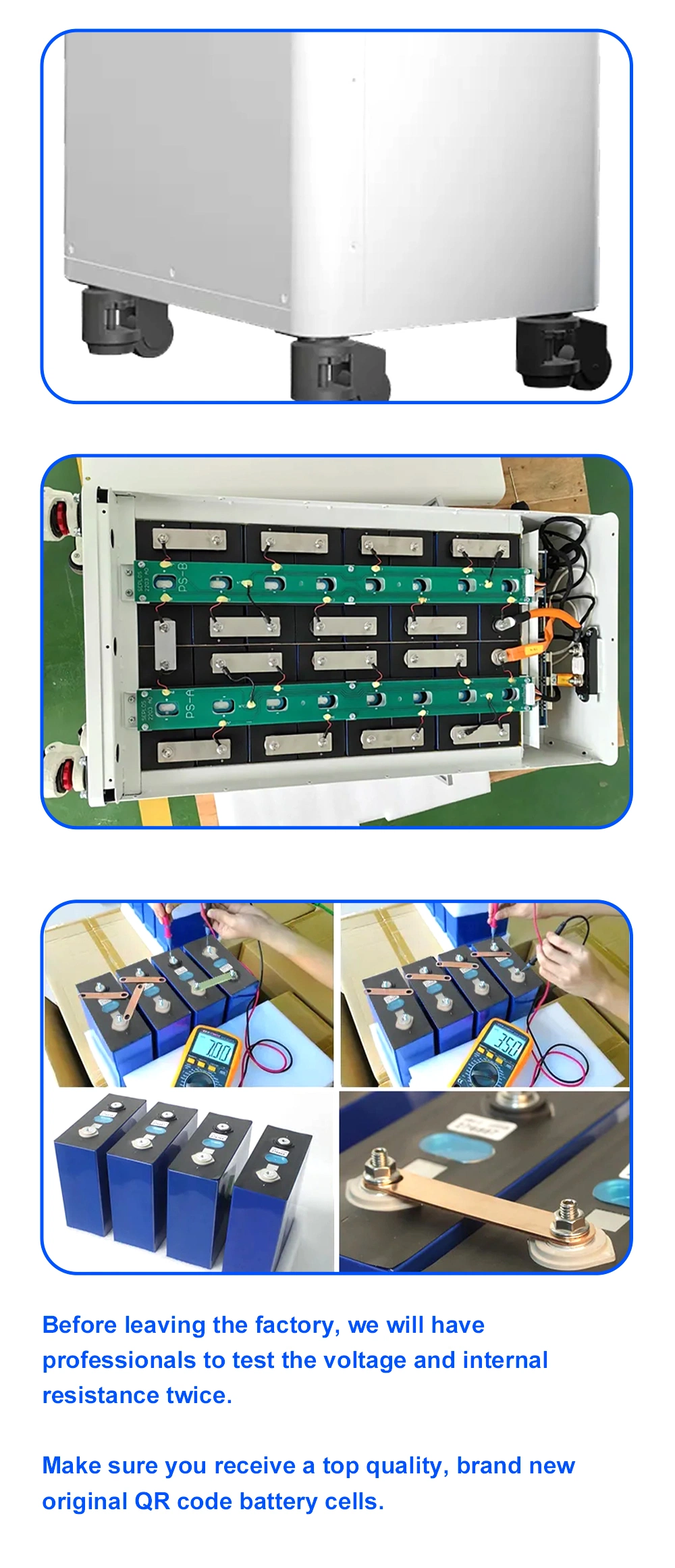 Mason 48V 51.2V 280ah 300ah DIY LiFePO4 Battery Kits Built in Seplos with 16s 200A BMS for DIY Home Energy Storage Without Battery Cell