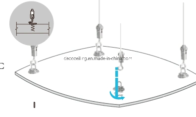 Decorative Sound Absorbing Pane Suspended Acoustic Ceiling Baffle