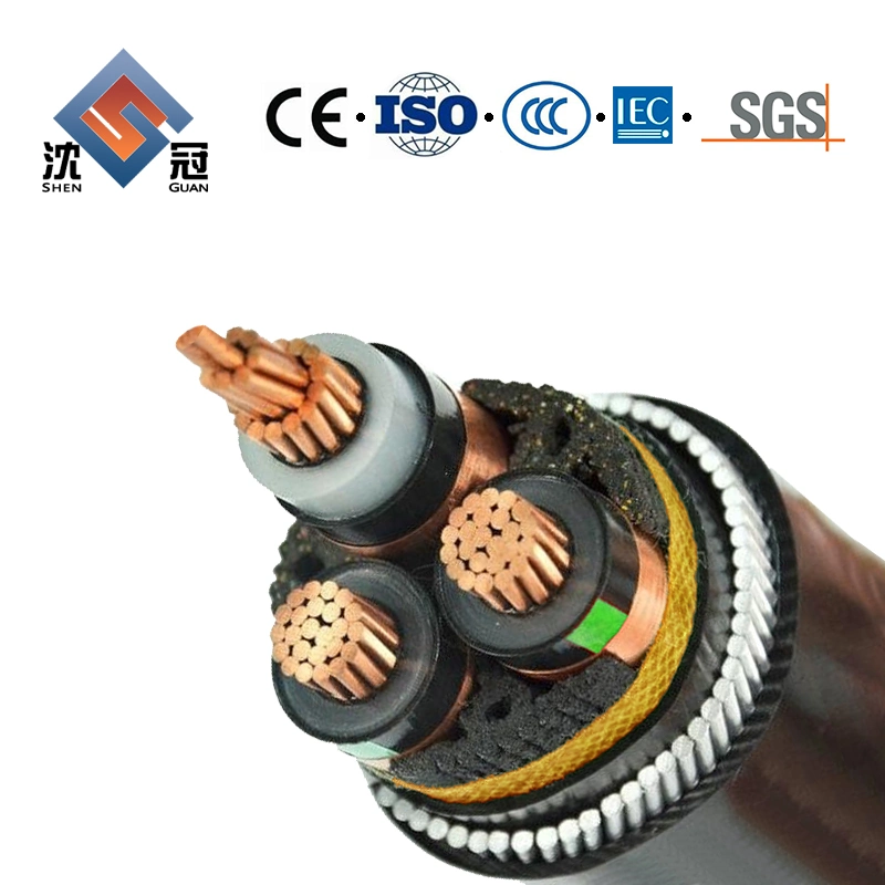 Shenguan Tinned Copper 300/500V Copper Power Building Electric Wires PVC Silicone Coated Cable 4 Cores 16mm Electric Cable Armoured Power High Voltage Power Cab