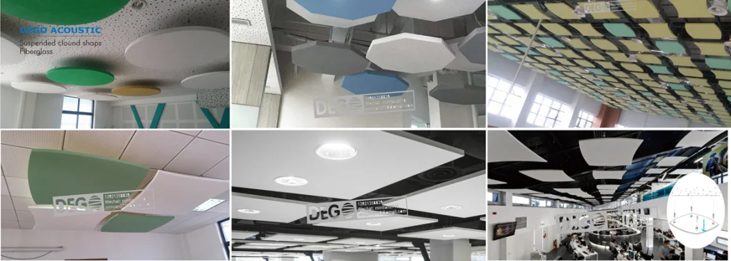 Decorative Sound Absorbing Pane Suspended Acoustic Ceiling Baffle