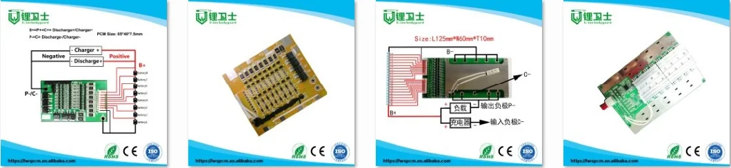 1s 3.7V Li-ion Battery BMS 2A