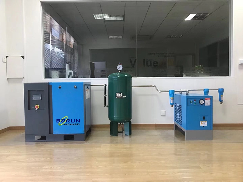 China Outstanding Low Pressure Industrial Electric Oil Free Small Silent Screw Air Compressor 10HP Price on Sale