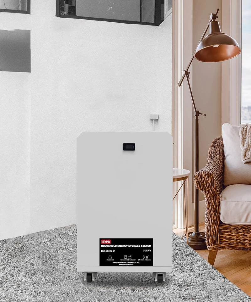 5.5kwh Built-in Inverter Lithium-Ion Battery MPPT All in One Solar Battery Storage