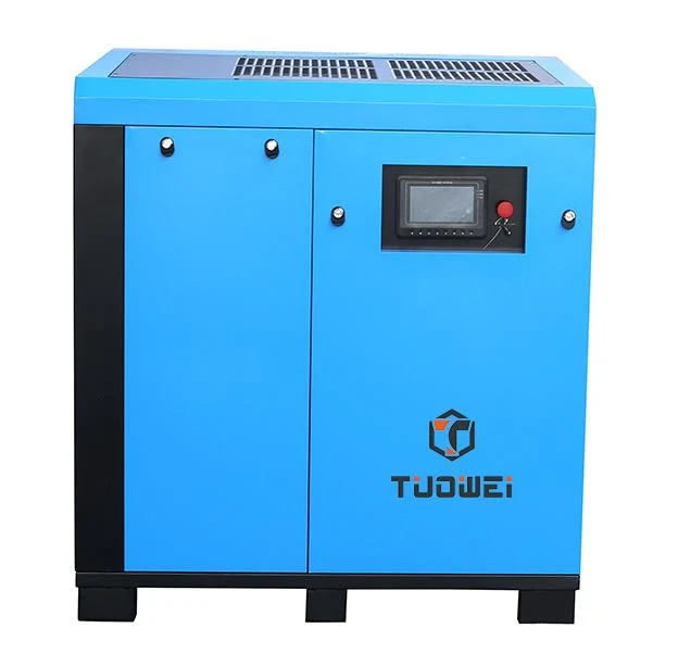 Made in China 7.5kw 11kw 15kw 22kw 8 10 16 Bar Direct Drive AC Electric Industrial Integrated Rotary Screw Air Compressor with Air Dryer for Laser Cutting