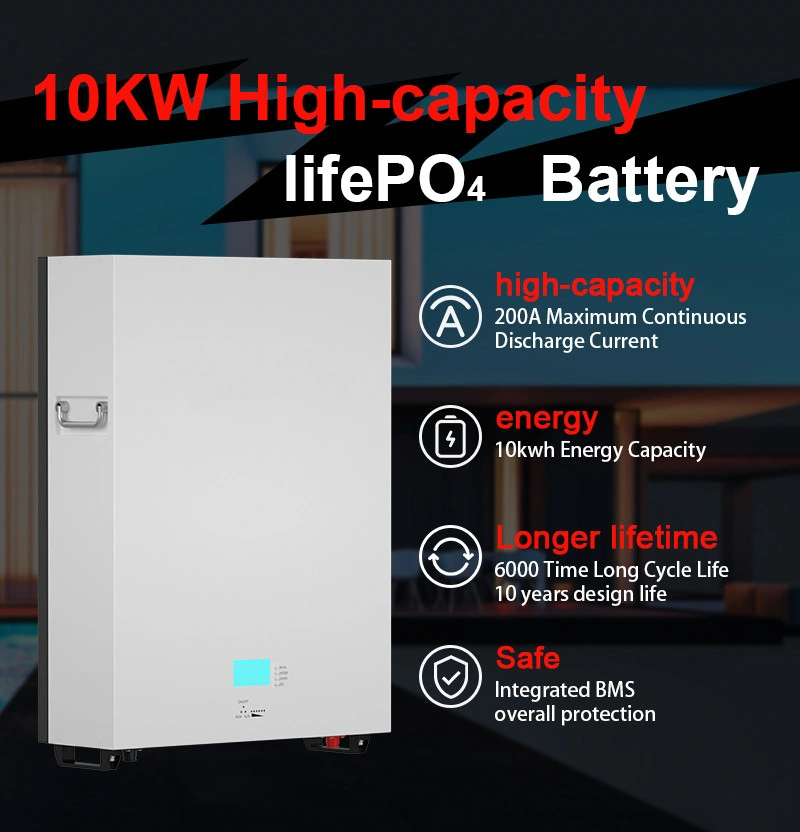 5kwh 10kwh Black White Leaderspower Wall Mounted Compack Solar Lithium Battery LiFePO4 Lithium Battery Home Energy Storage