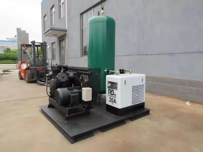 3HP 5HP 10HP 8bar Industry Small Piston Air Compressor with Gasoline Engine