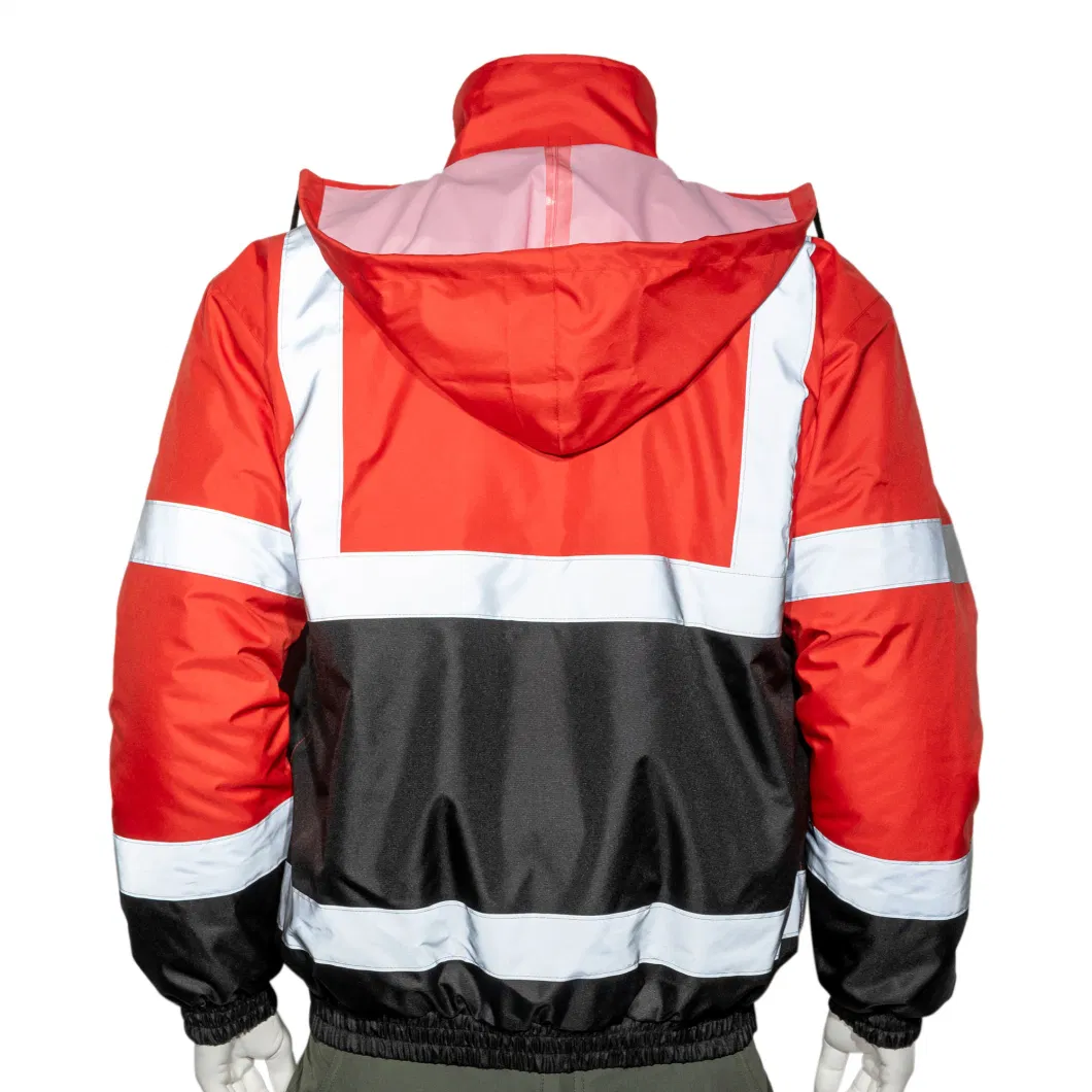 Winter High Visibility Safety Products Heat Transfer Reflective Workwear Jackets