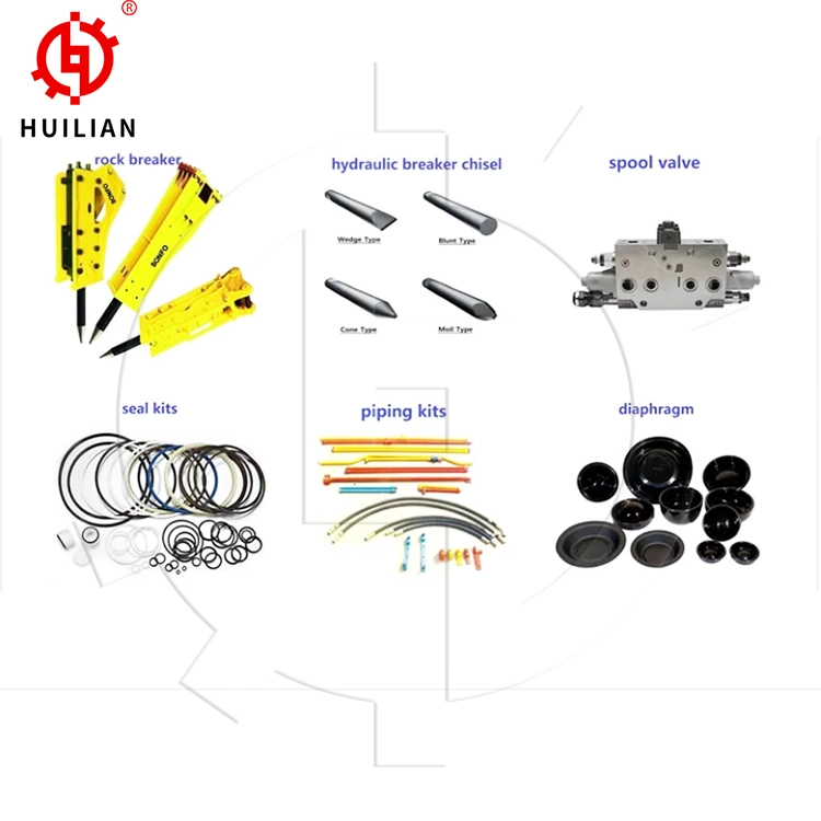 Sb121 Hydraulic Breaker Cylinder Head Diaphragm Hydraulic Breaker Accumulator