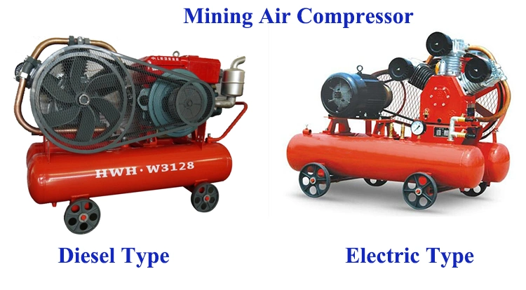 Chinese Good Quality 3.5m3/Min Industrial Small Portable Diesel Piston Driven Air Compressor for Sale W3.5/5