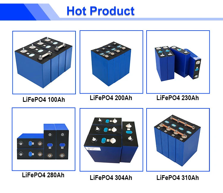 EU/USA/Cn Warehouse LiFePO4 Battery 280ah Lf280K Bluetooth BMS 4s 8s 16s 200A 250A Both Available