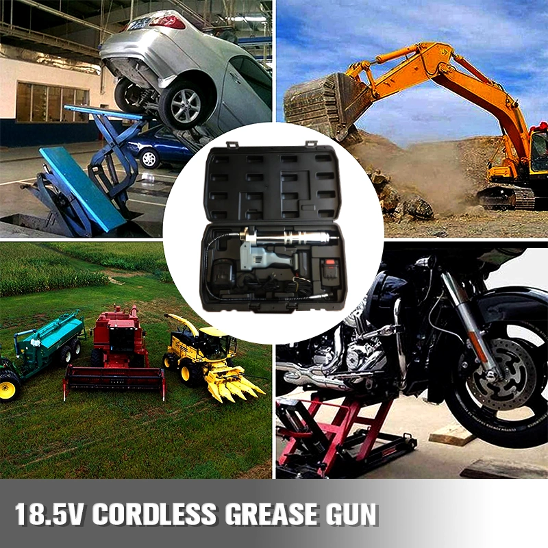 18.5V High Pressure Cordless Electric Grease Gun with 1500mAh Li-ion Battery