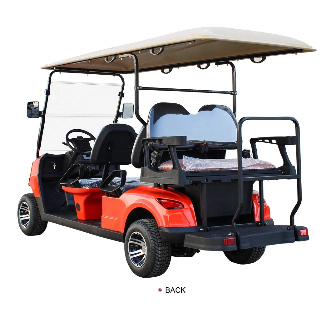 Sightseeing 6 Seater Golf Car High Chassis Lithium Battery Electric Golf Cart