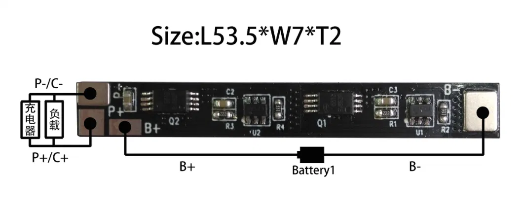 Factory 1s 3.7V 18650 Battery BMS for Lithium Battery Protection Board