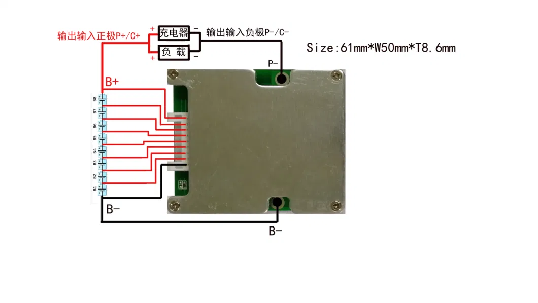 Manufacturer Same Port 8s 10A LiFePO4 Battery [Rotection BMS Board with Balance