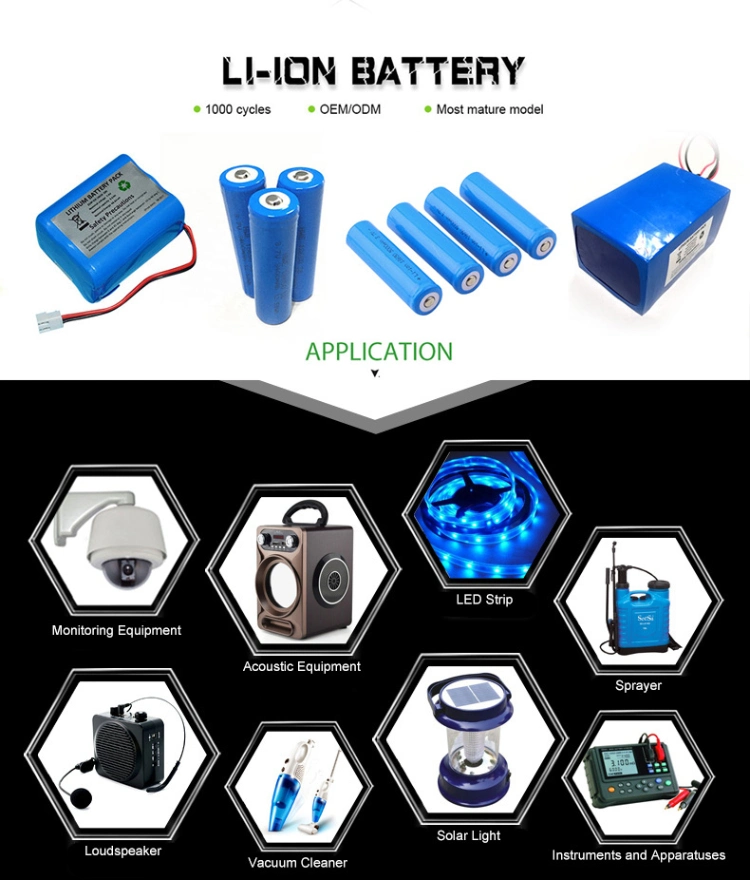 Li-ion 18650 Pack 2s3p 7.4V 9000mAh 10200mAh Lithium Ion Battery