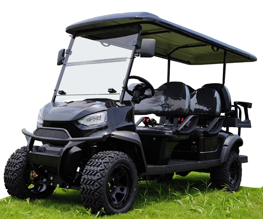 Sightseeing 6 Seater Golf Car High Chassis Lithium Battery Electric Golf Cart