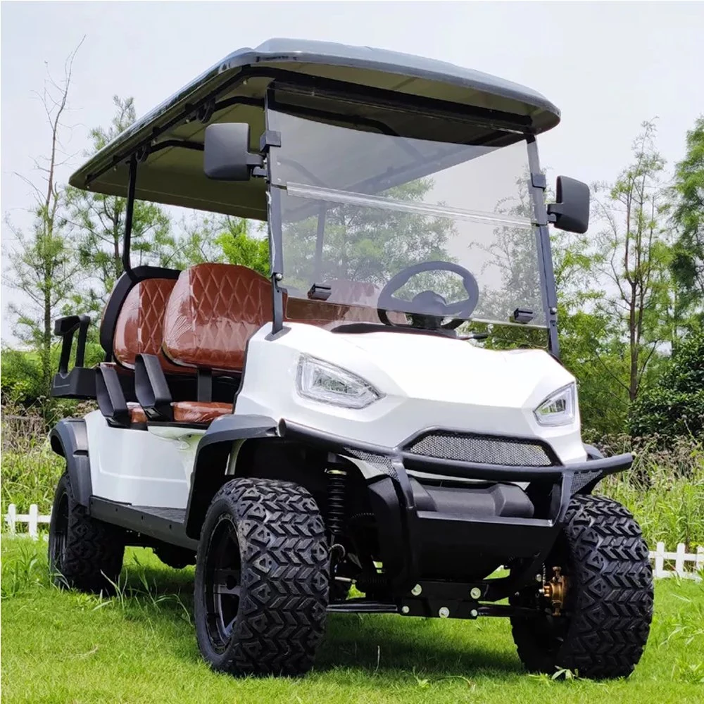 Sightseeing 6 Seater Golf Car High Chassis Lithium Battery Electric Golf Cart