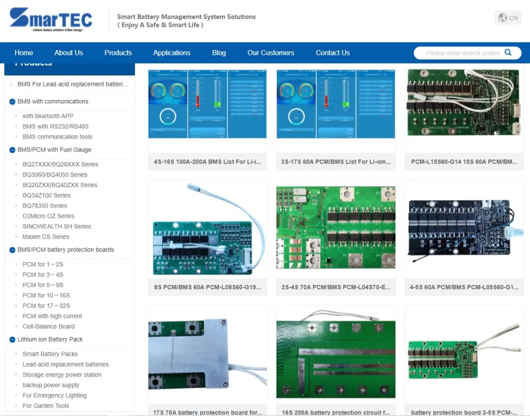 Smartec PCM 4s10ah 50ah 100ah 150ah Lithium Battery/ LiFePO4 Battery BMS with Bluetooth