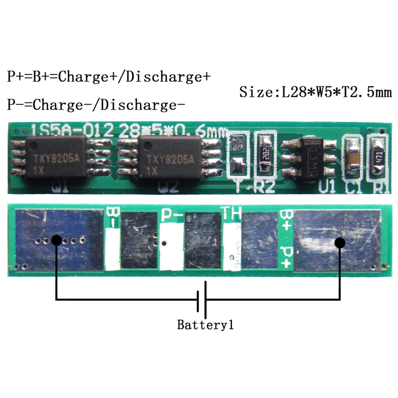 Factory 1s 3.7V 18650 Battery BMS for Lithium Battery Protection Board