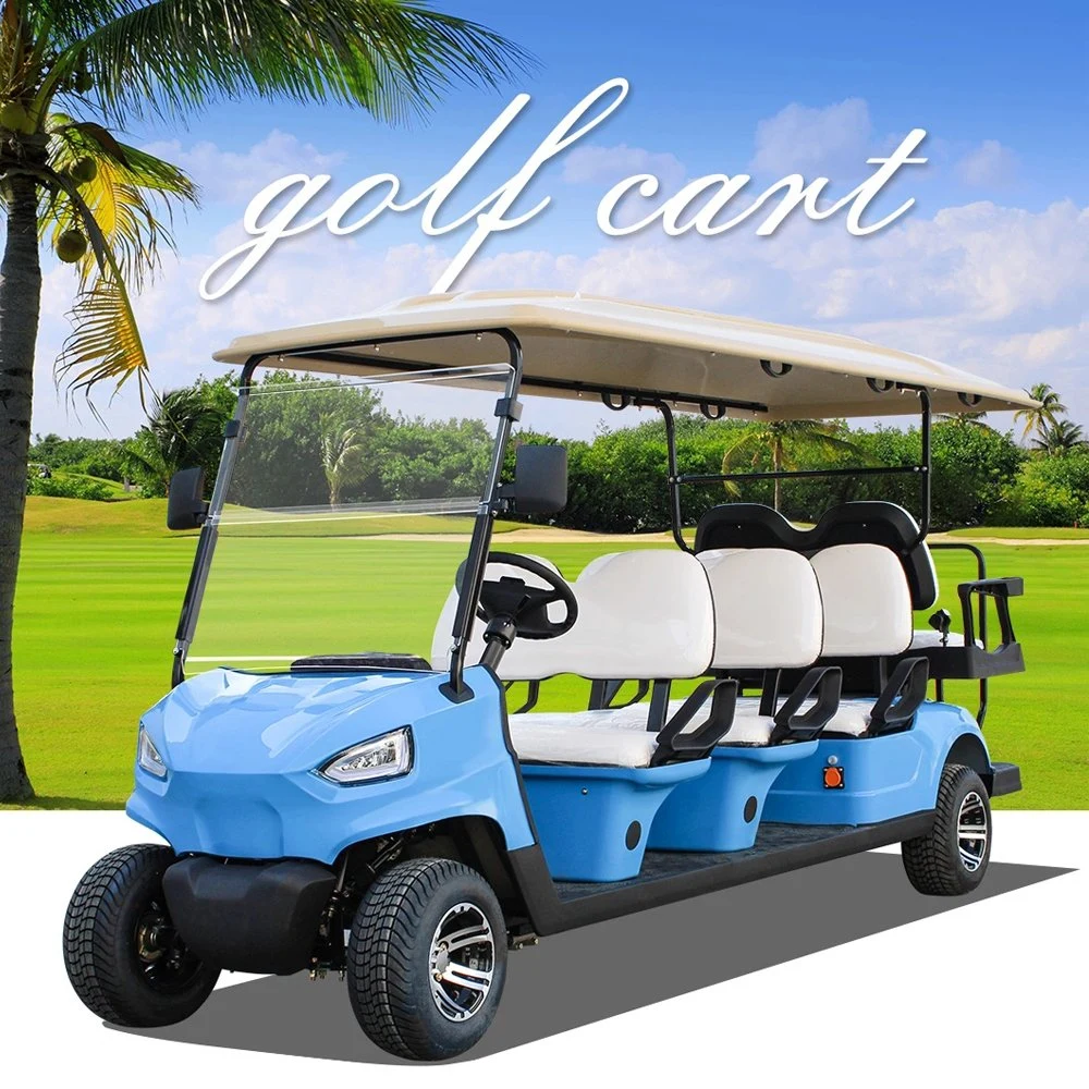 Outdoor Environmental Protection Car 4 Seats Golf Buggy Battery Powered Golf Cart