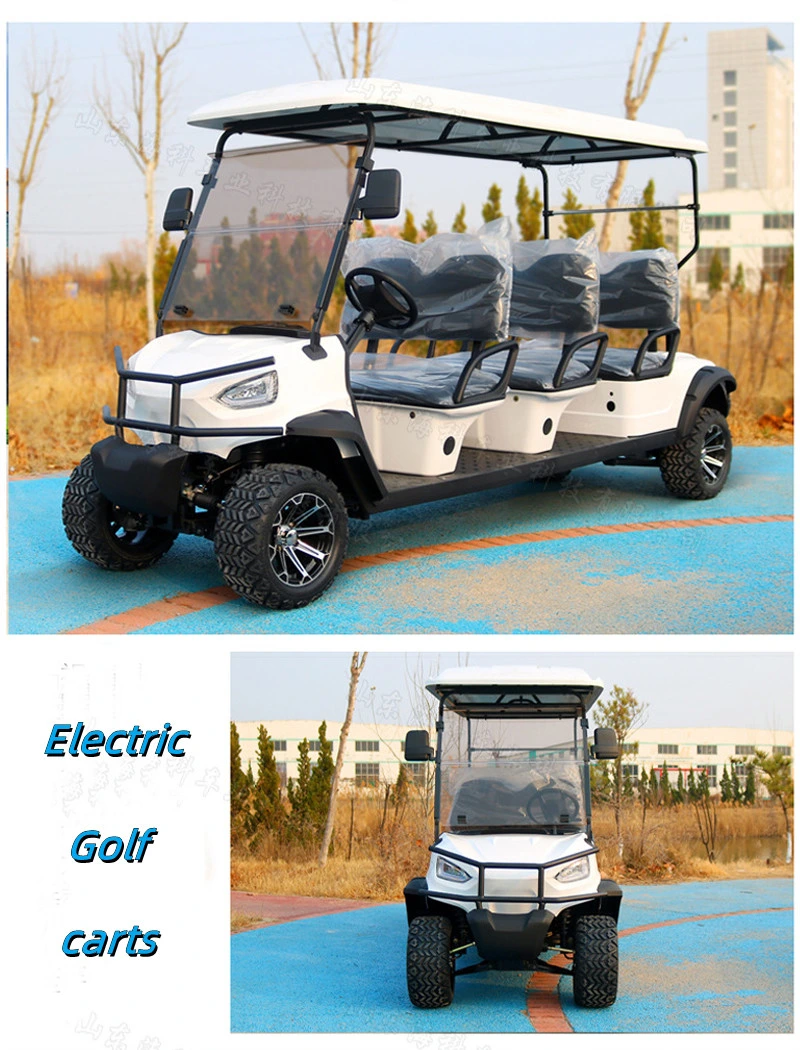 New Scenic 4 Seat Scooter Lithium Batteries Folding Electric Golf Cart