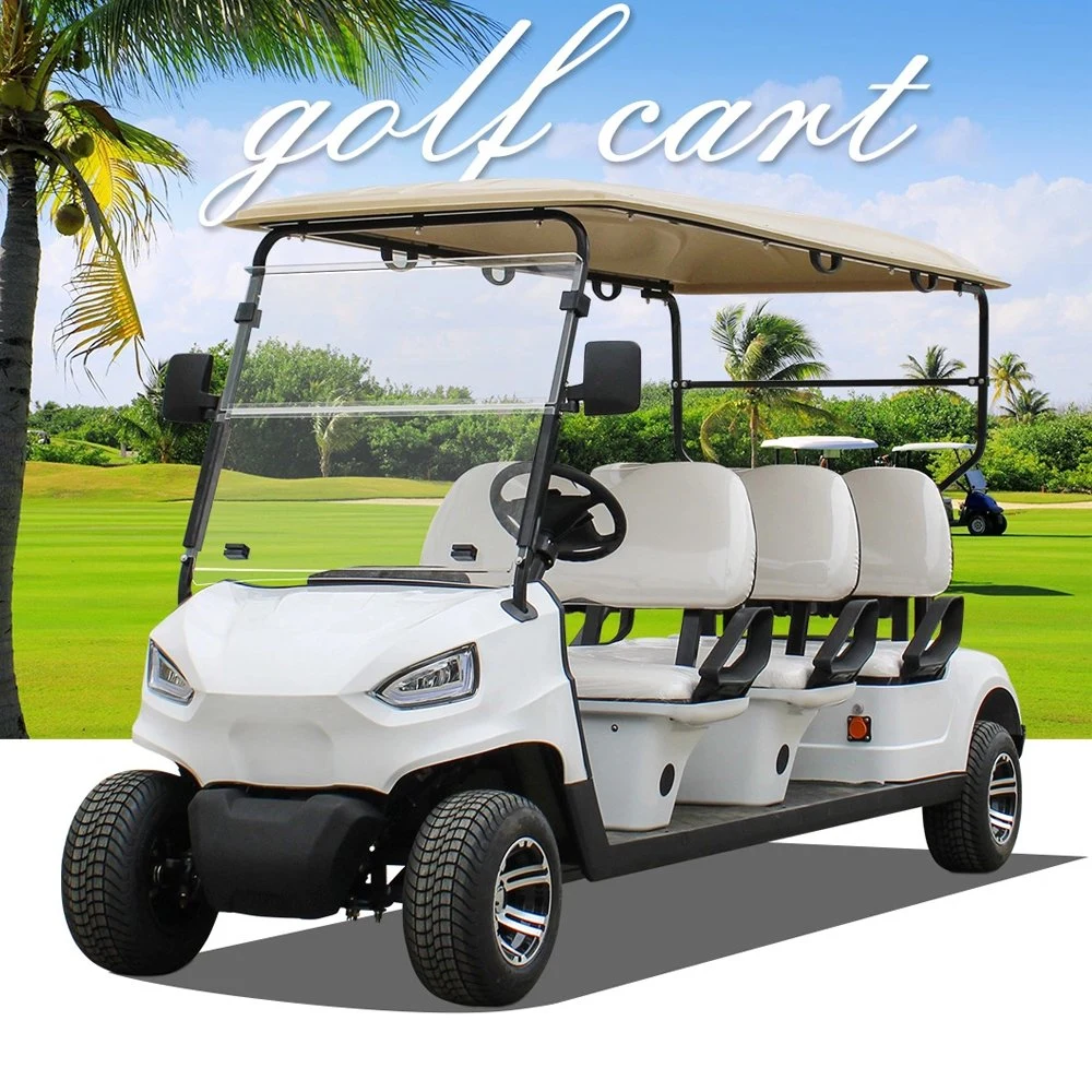 Outdoor Environmental Protection Car 4 Seats Golf Buggy Battery Powered Golf Cart