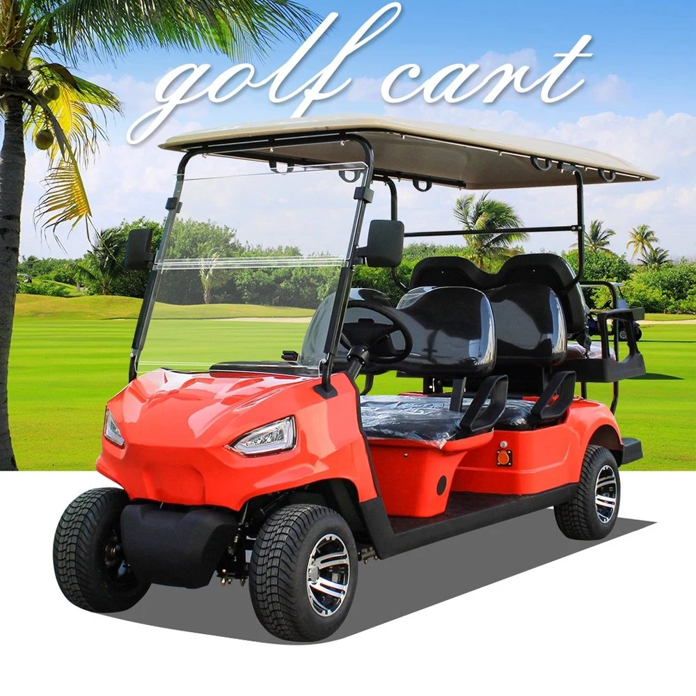 Outdoor Environmental Protection Car 4 Seats Golf Buggy Battery Powered Golf Cart