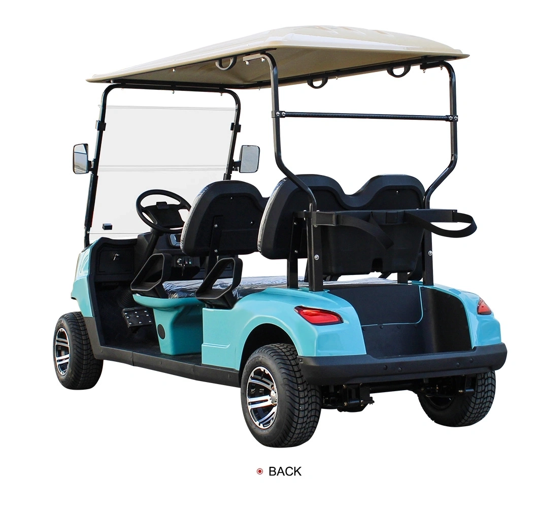 Sightseeing 6 Seater Golf Car High Chassis Lithium Battery Electric Golf Cart