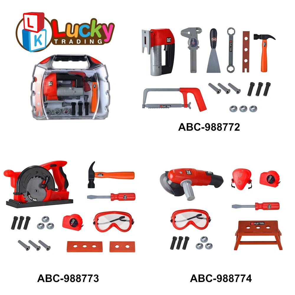 Toddler Tool Set with Tool Box &amp; Electronic Toy Drill