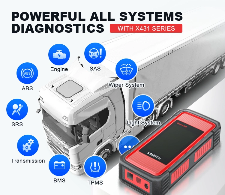 Launch X431 Smartlink C 2.0 Heavy Duty Truck Hdiii New Energy Cars Adapter Diagnostic Tool