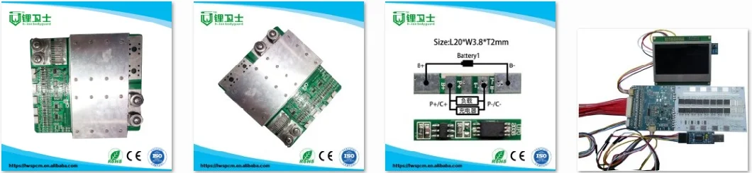 1s 3.7V Li-ion Battery BMS 2A