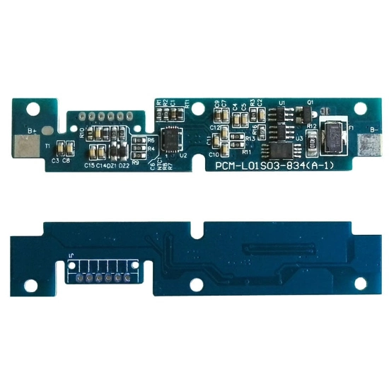 1s 3A BMS for 3.6V 3.7V Li-ion/Lithium/Li-Polymer 3V LiFePO4 Battery Pack with I2c Protocol Size L67.5*W12.3*T5mm (PCM-L01S03-834)