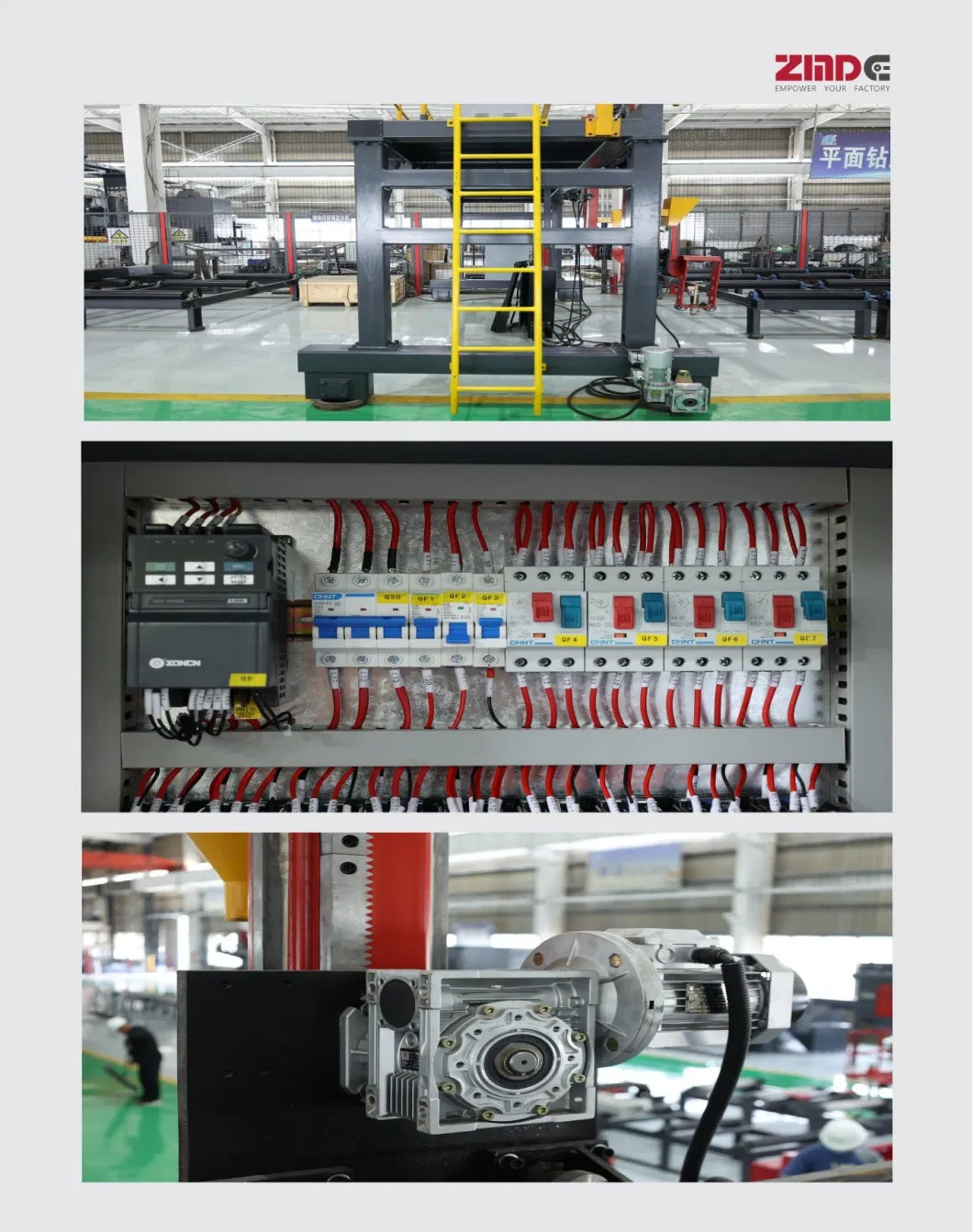 Zmde H/T/I Beam Assembling and Welding Machine in Gantry Type