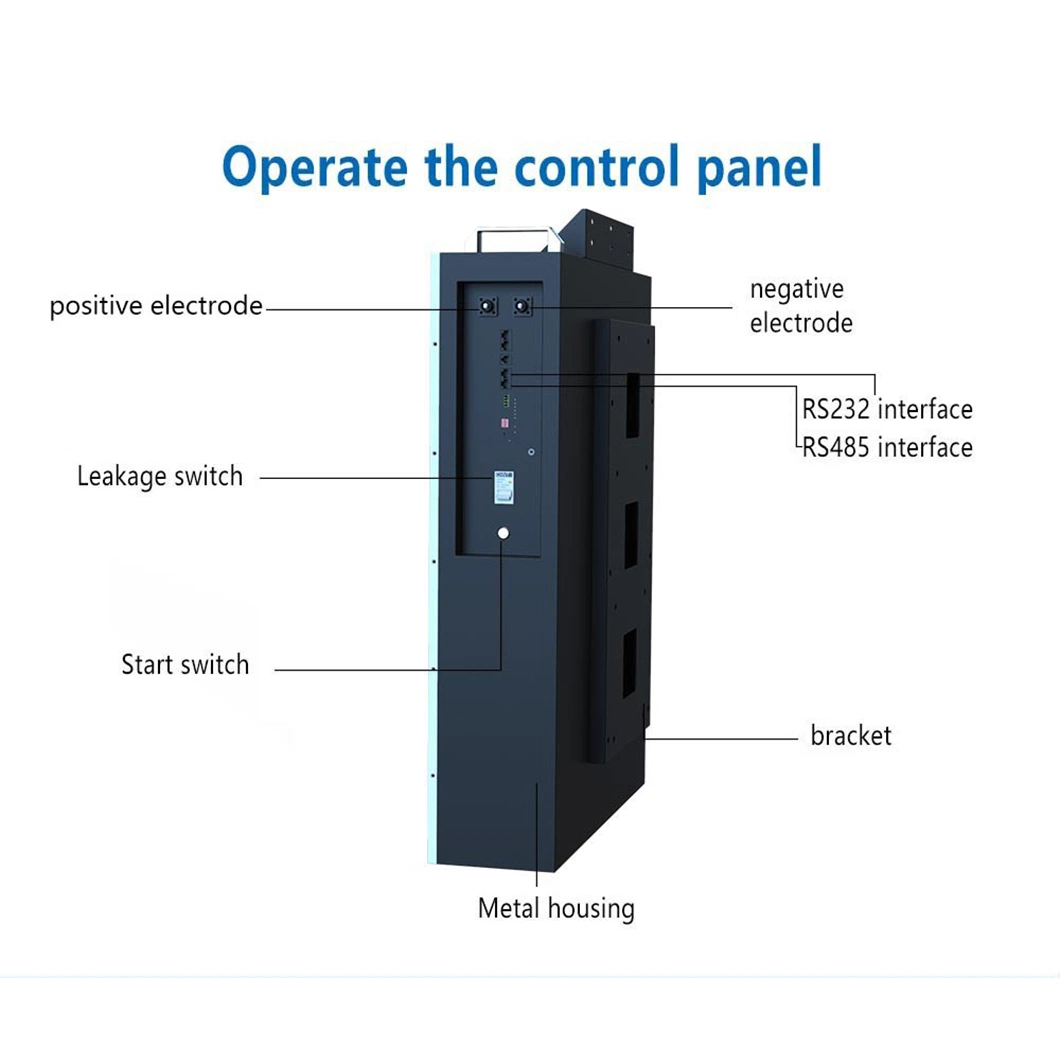 12V 24V 48V LiFePO4 10kwh 15kwh 20kwh 20kw Wall-Mounted Home Lithium Ion Battery Storage for Solar System