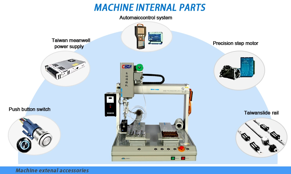 Ra Automatic Spot Soldering/Solder/Welder/Welding Iron Gun Machine for PCB Assembly Production Line