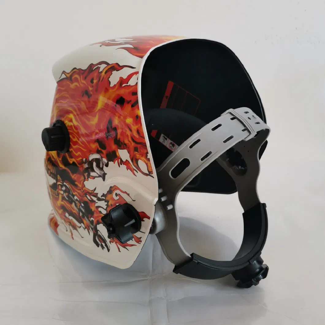 Auto Darkening Full Face Welding Mask External Solar Cells Lithium Batteries Plastic Welding Head Shield